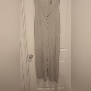 Secret Treasures Light Gray Sleeveless Lounge Jumpsuit